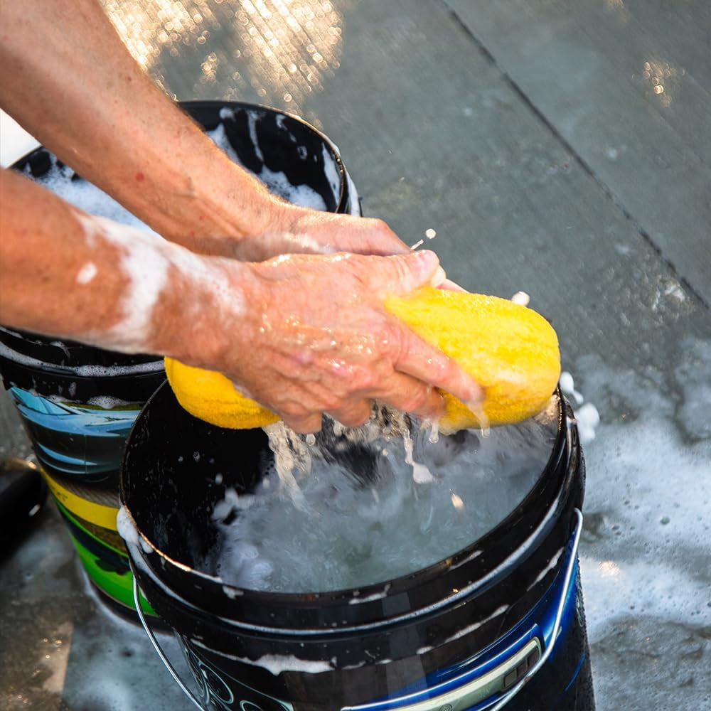 Microfibre Wash Pad - Supreme Shine Wash Pad - with a High Foaming Action - Microfibre Cleaning Mitts for Cars and Other Vehicles - Washing Mitts for Auto Detailing - 1 Unit