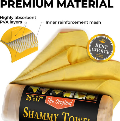 Premium Chamois Cloth for Car Drying