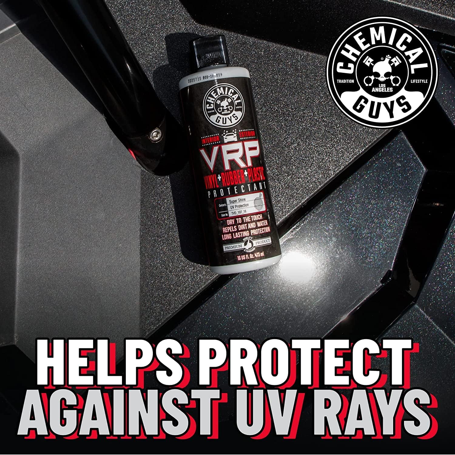 TVD_107_1603 VRP Vinyl, Rubber and Plastic Non-Greasy Dry-To-The-Touch Long Lasting Super Shine Dressing for Tires, Trim and More, Safe for Cars, Trucks, Suvs, Rvs & More (3 X 473 Ml)