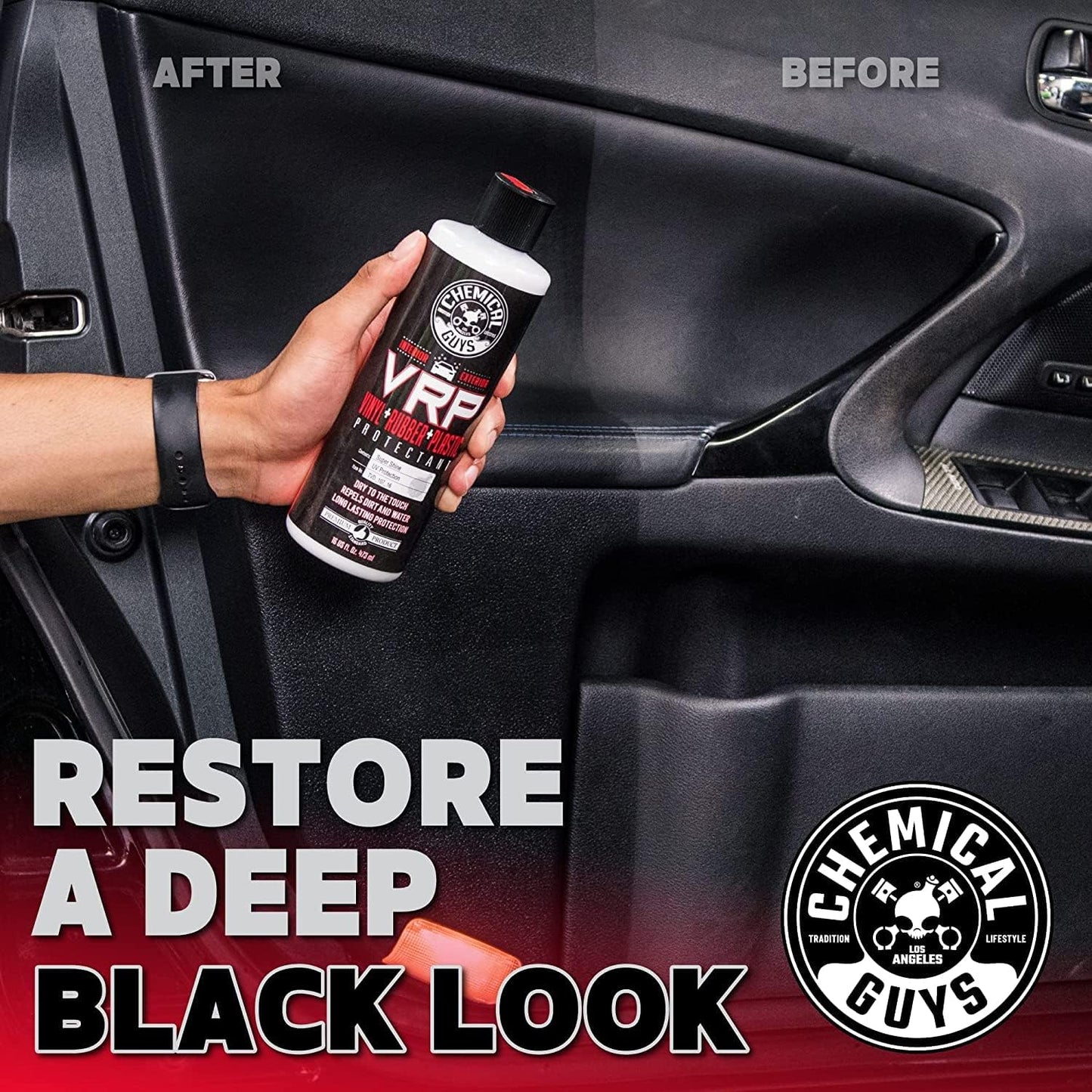 TVD_107_1603 VRP Vinyl, Rubber and Plastic Non-Greasy Dry-To-The-Touch Long Lasting Super Shine Dressing for Tires, Trim and More, Safe for Cars, Trucks, Suvs, Rvs & More (3 X 473 Ml)