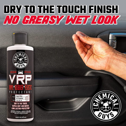 TVD_107_1603 VRP Vinyl, Rubber and Plastic Non-Greasy Dry-To-The-Touch Long Lasting Super Shine Dressing for Tires, Trim and More, Safe for Cars, Trucks, Suvs, Rvs & More (3 X 473 Ml)