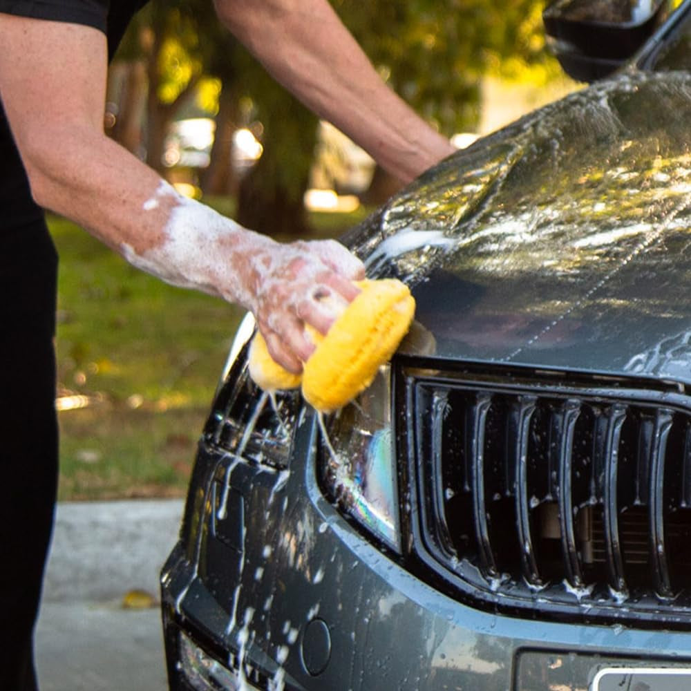 Microfibre Wash Pad - Supreme Shine Wash Pad - with a High Foaming Action - Microfibre Cleaning Mitts for Cars and Other Vehicles - Washing Mitts for Auto Detailing - 1 Unit